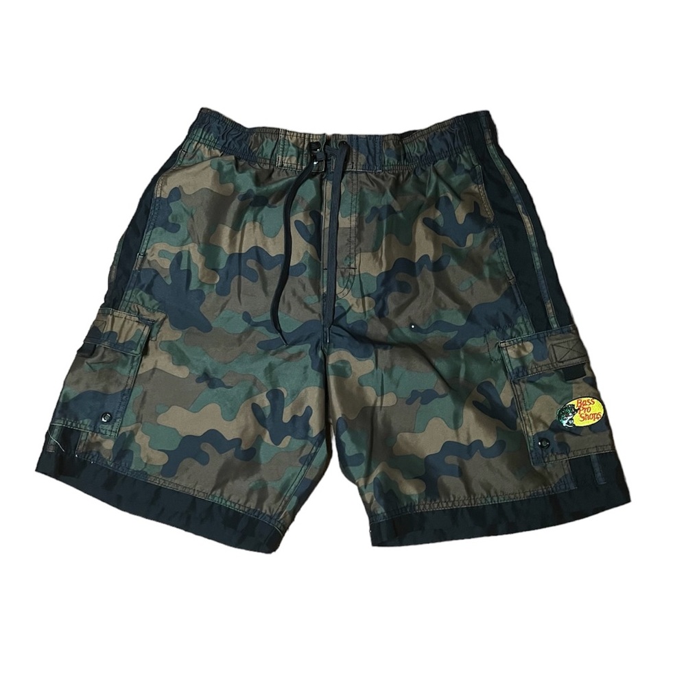 Men’s Bass Pro Shop Camo Swimming Board Shorts